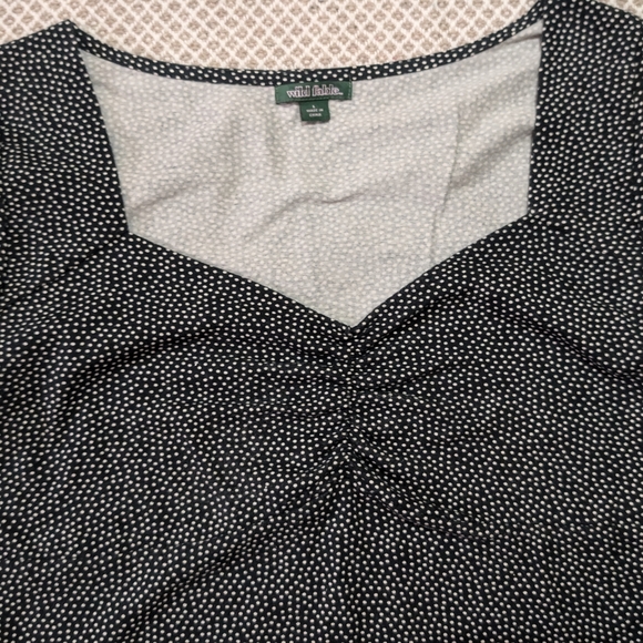 Wild Fable Black and White Polka Dot Blouse - Picture 8 of 10